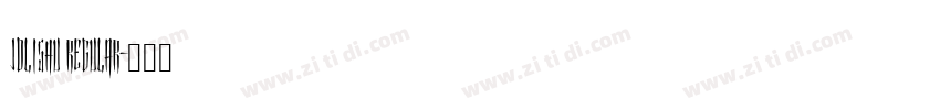 JDLiShu regular字体转换